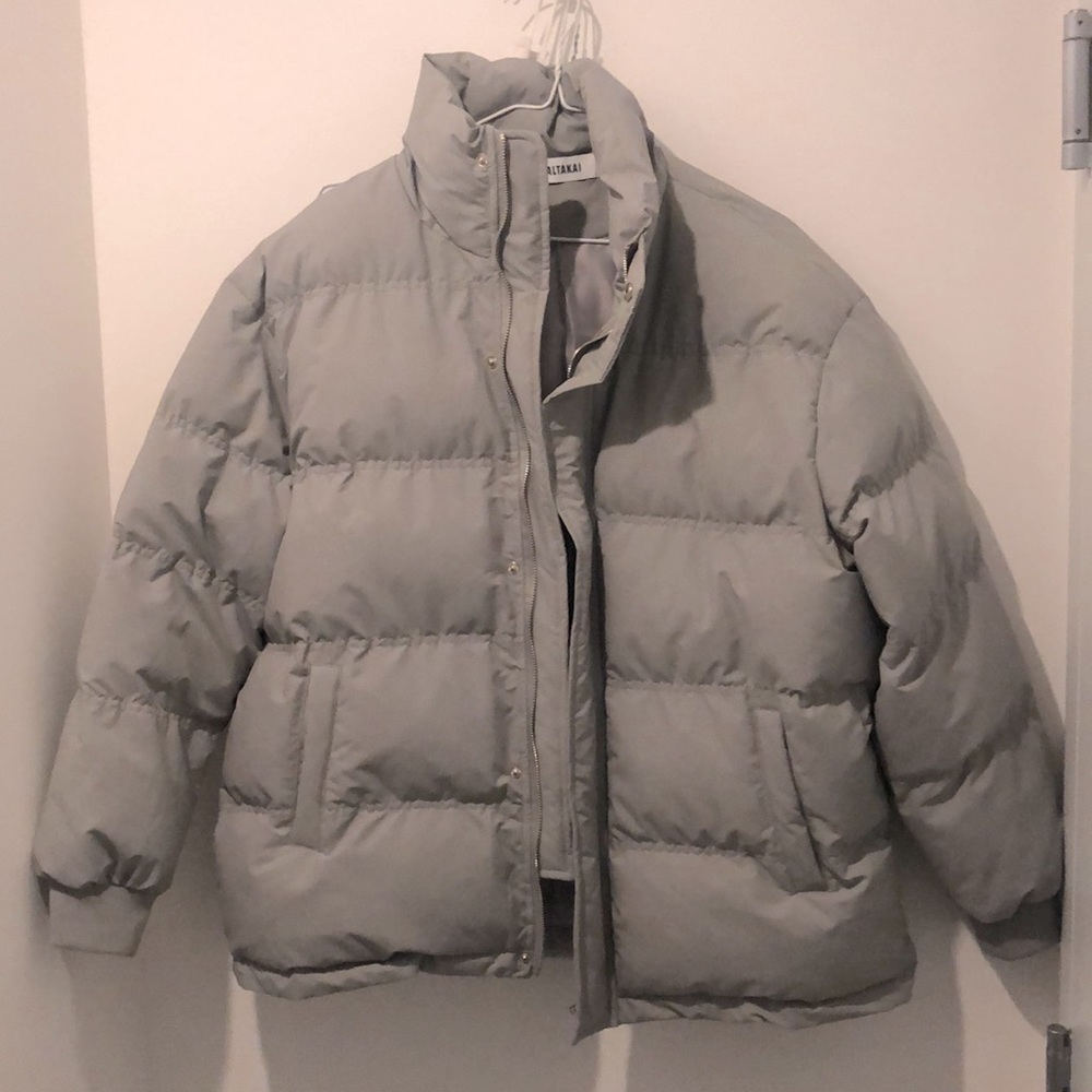 Real Takai Grey/Silver Puffer Jacket